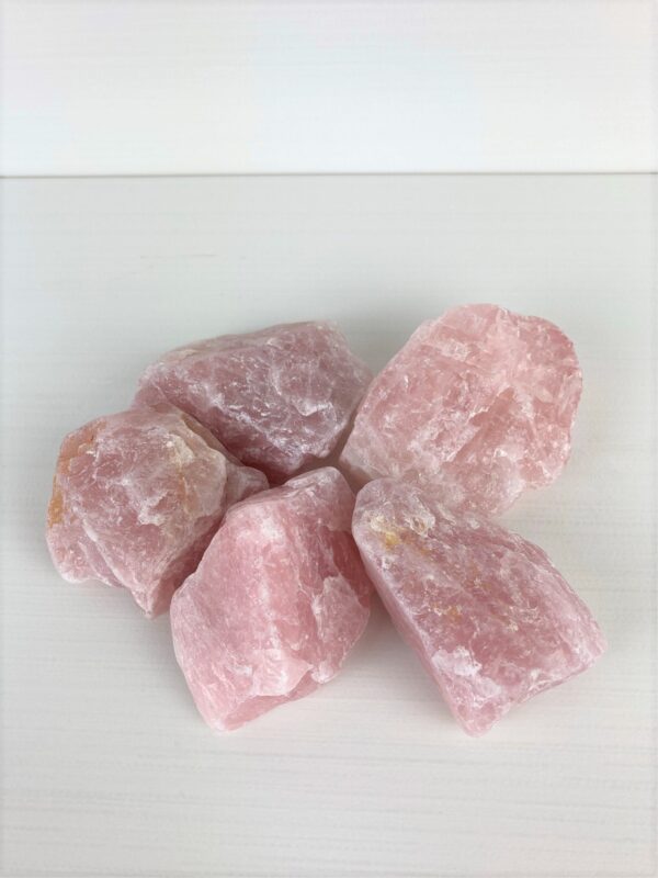 Rose Quartz Raw Chunks (100-149g) - Pale Pink